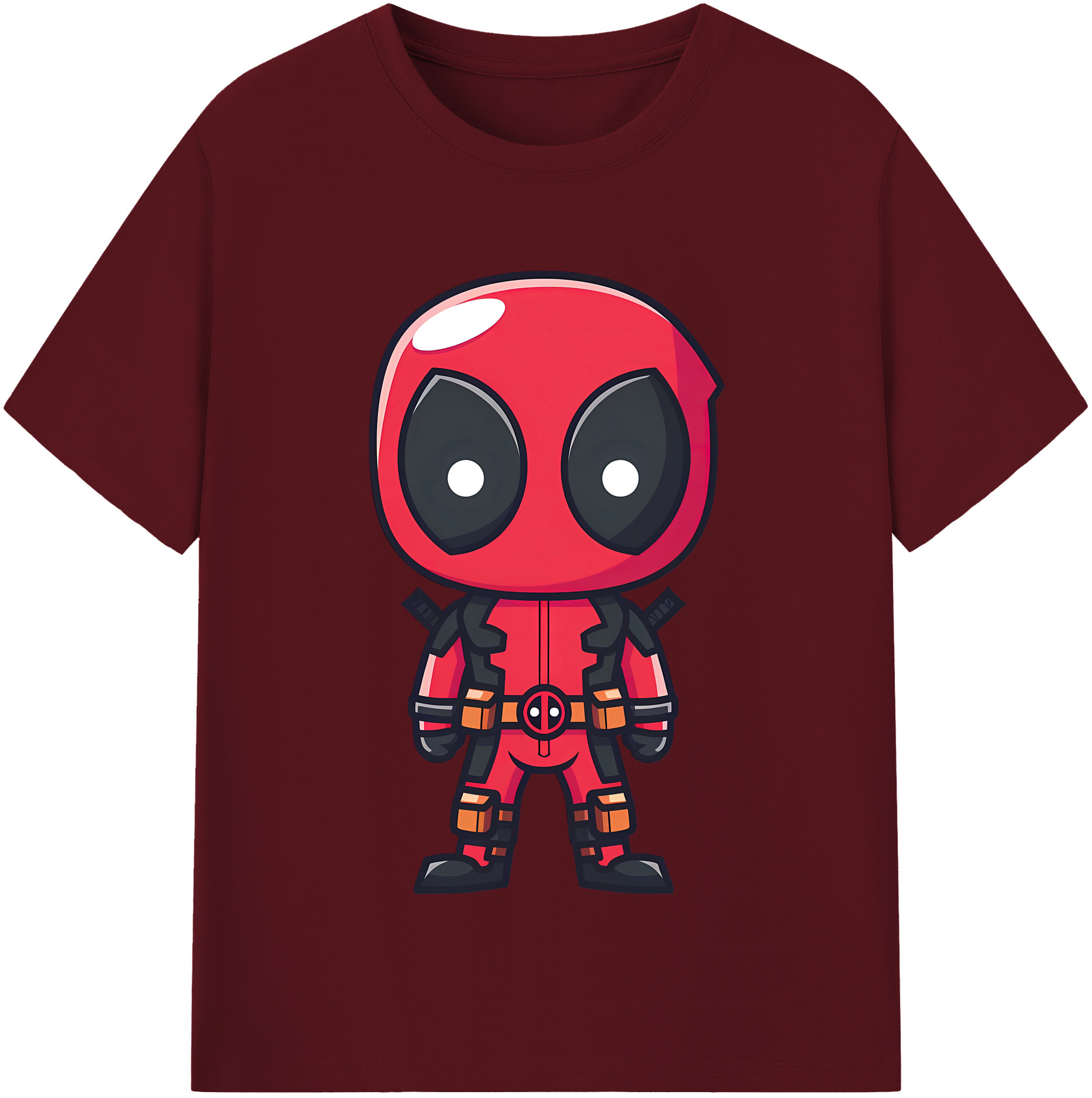（画像用） Deadpool デッドプール 綿100％半袖Tシャツ（フロントプリント）